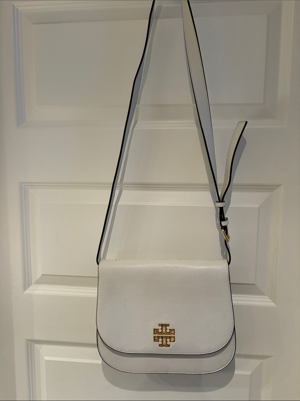 Tory Burch White Crossbody Shoulder Bag